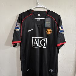 Manchester United 2007-08 Away Jersey Medium 