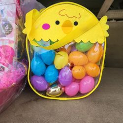 Duckie Clear Bag With Easter 🐣 Eggs