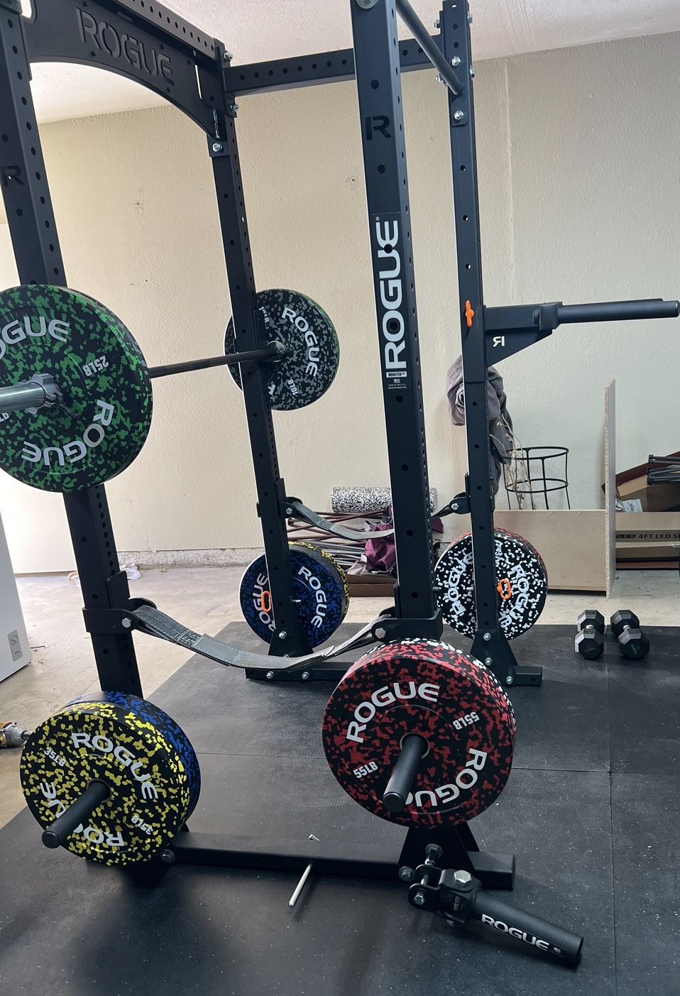 Rogue RML-390F Monster Lite Rack + Accessories + Nameplate