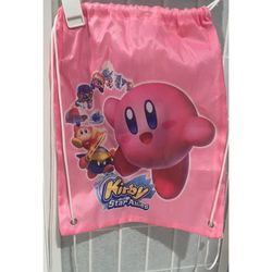 Nintendo Kirby Star Allies Target Pink Promo Sling Drawstring Bag.