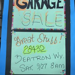 Garage Sale Great Stuff!!!