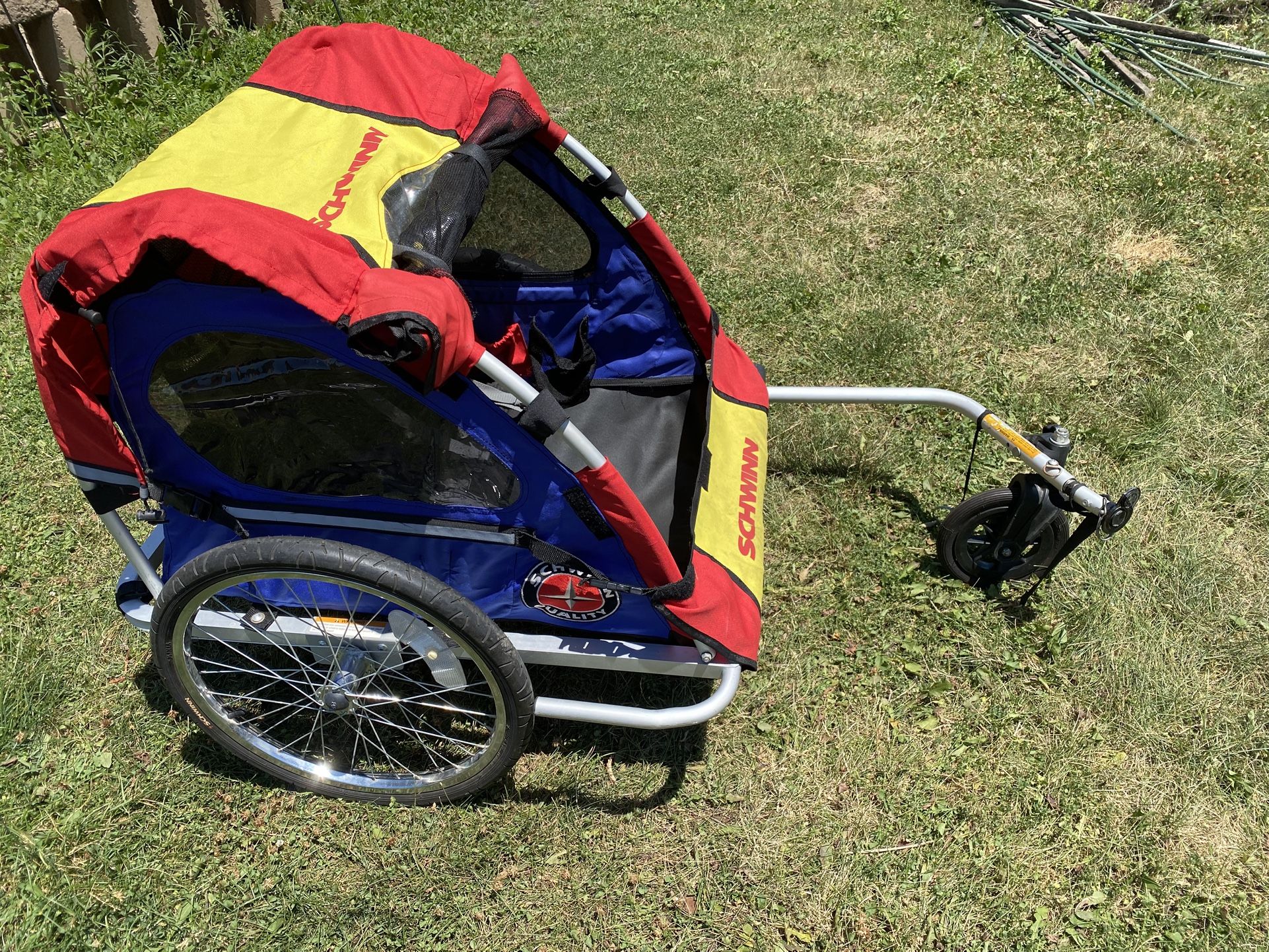 Schwinn kid double bike trailer $100