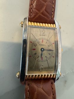 Vintage Fossil Tank Watch