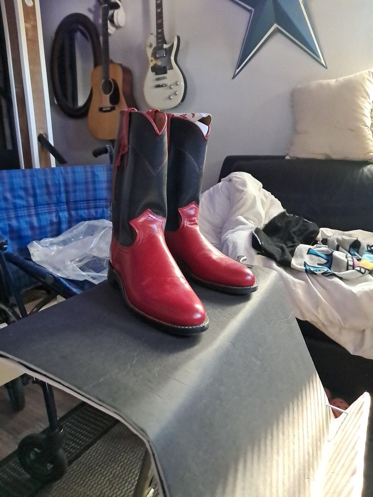 Justin Diamond Women's 6 1/2 Cowgirl Roper Boots