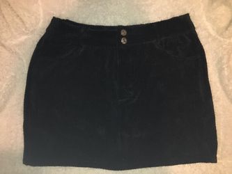 corduroy maxi black skirt