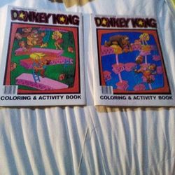 Nintendo Donkey Kong Activity Books rare 