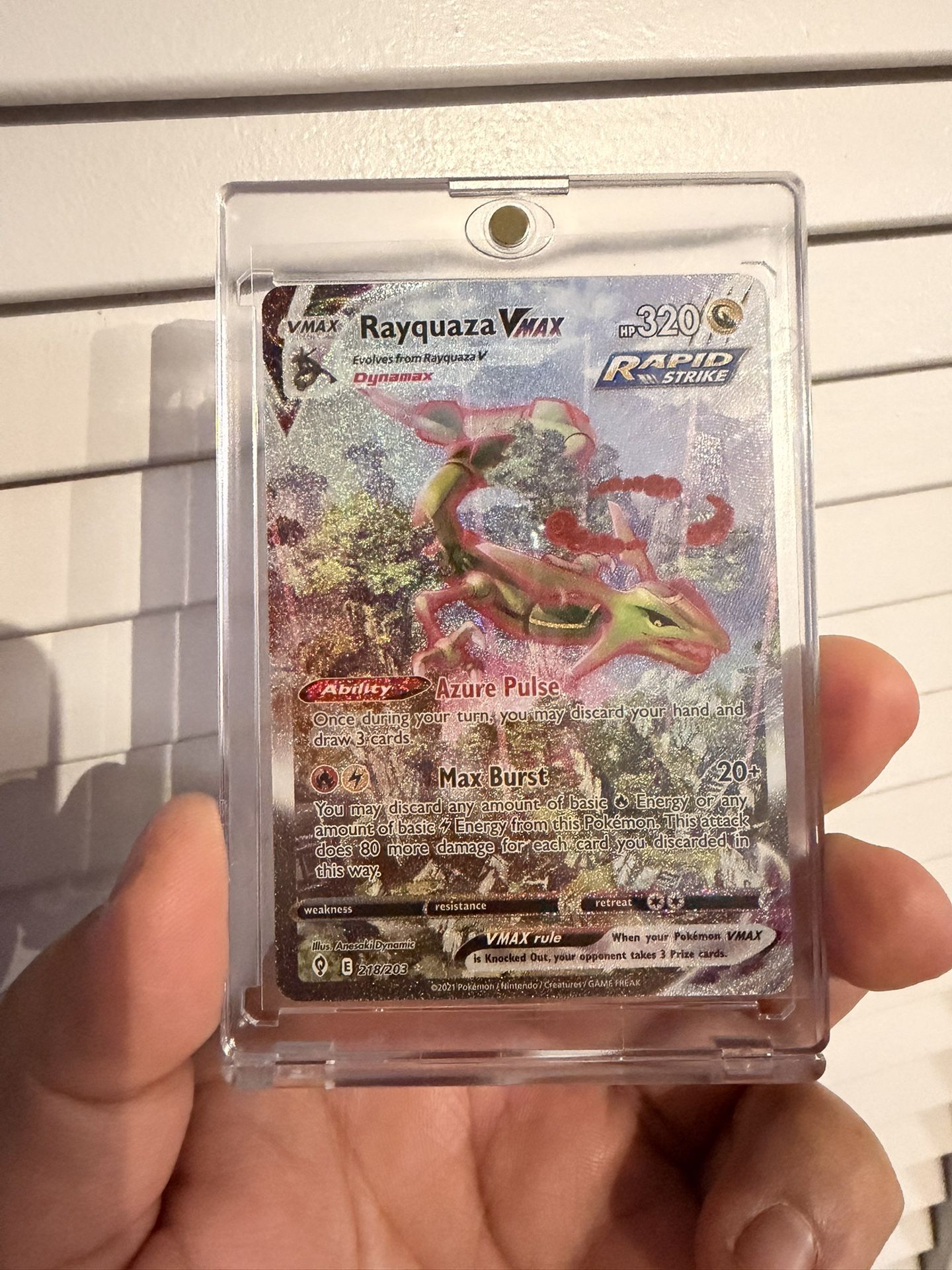 Rayquaza Vmax Alt Evolving Skies 