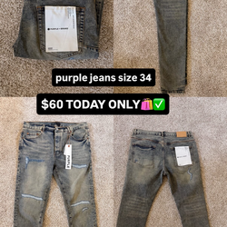 Purple jeans