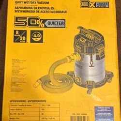 DEWALT stainless steel quiet wet/dry vacuum 