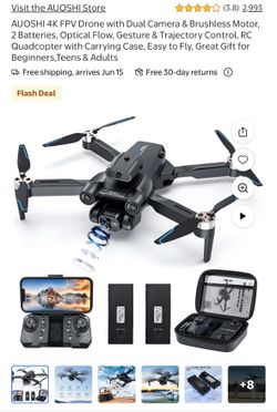AUOSHI 4K FPV Drone with Dual Camera – Like New