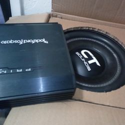 Fosgate. Premiere Amp 500. - 1D CT Sound 10 Inch Sub