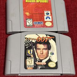007 Goldeneye & Missions Impossible Nintendo 64