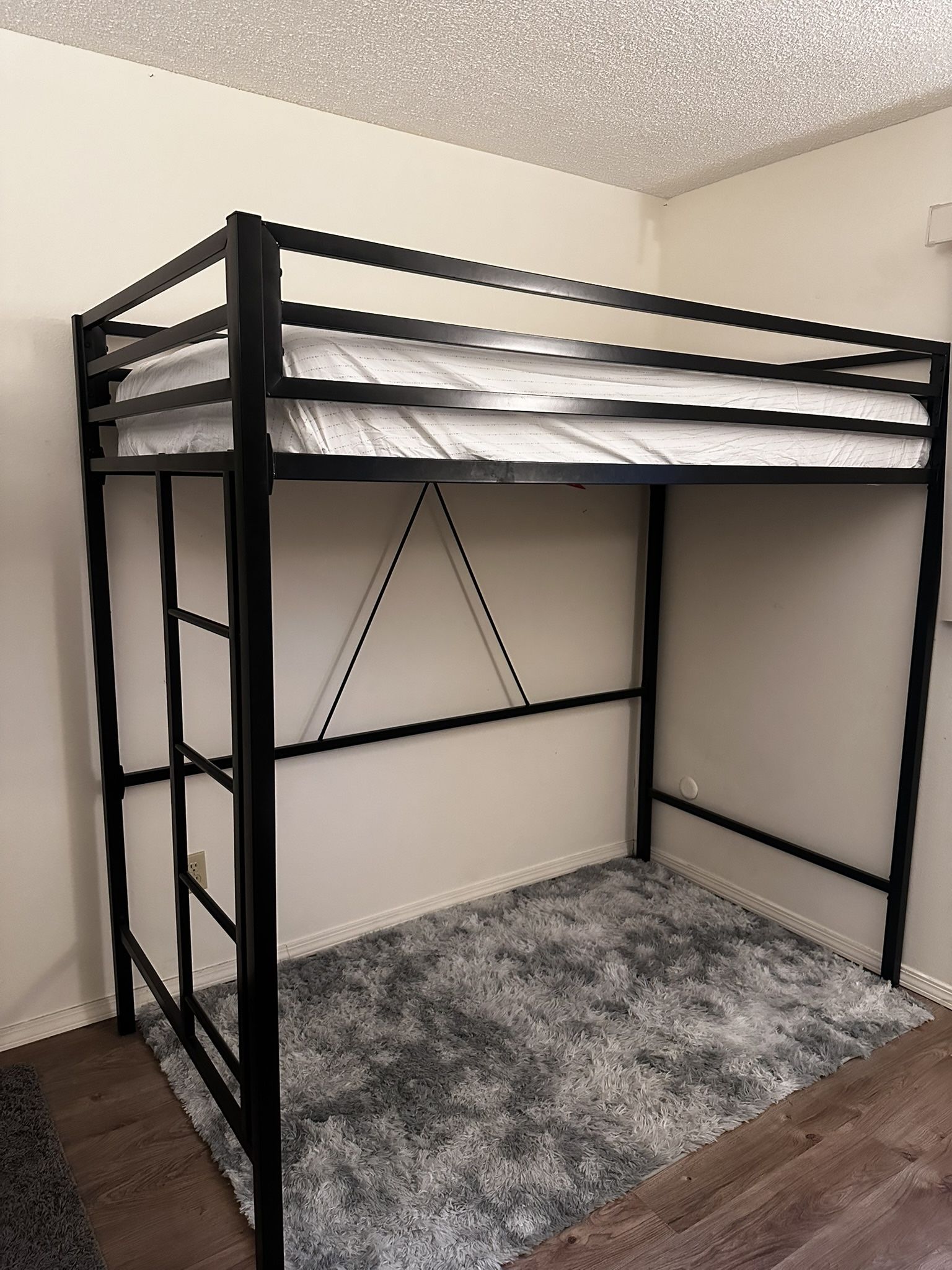 Loft Bed Frames - Black Metal 