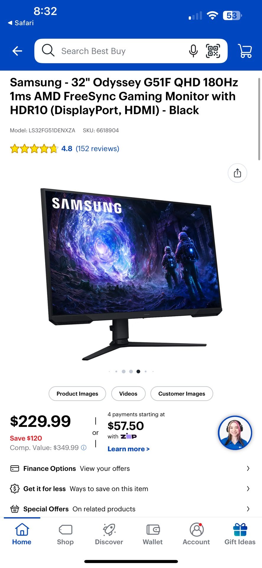 Odyssey G51c Gaming Monitor 