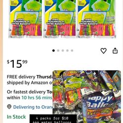 New Party water Balloons water balloon packs. Each bag contains 111 self-sealing balloons across 3 bunches. connect directly to a hose for quick 