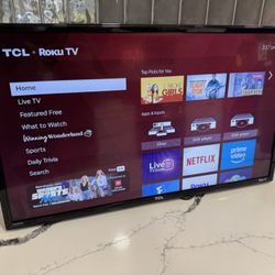 32” TCL Roku TV w/Remote - No Legs 