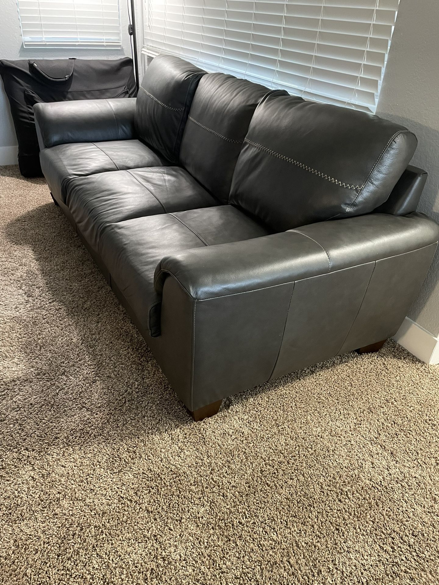 Leather Sofa *LIKE NEW* $100 obo