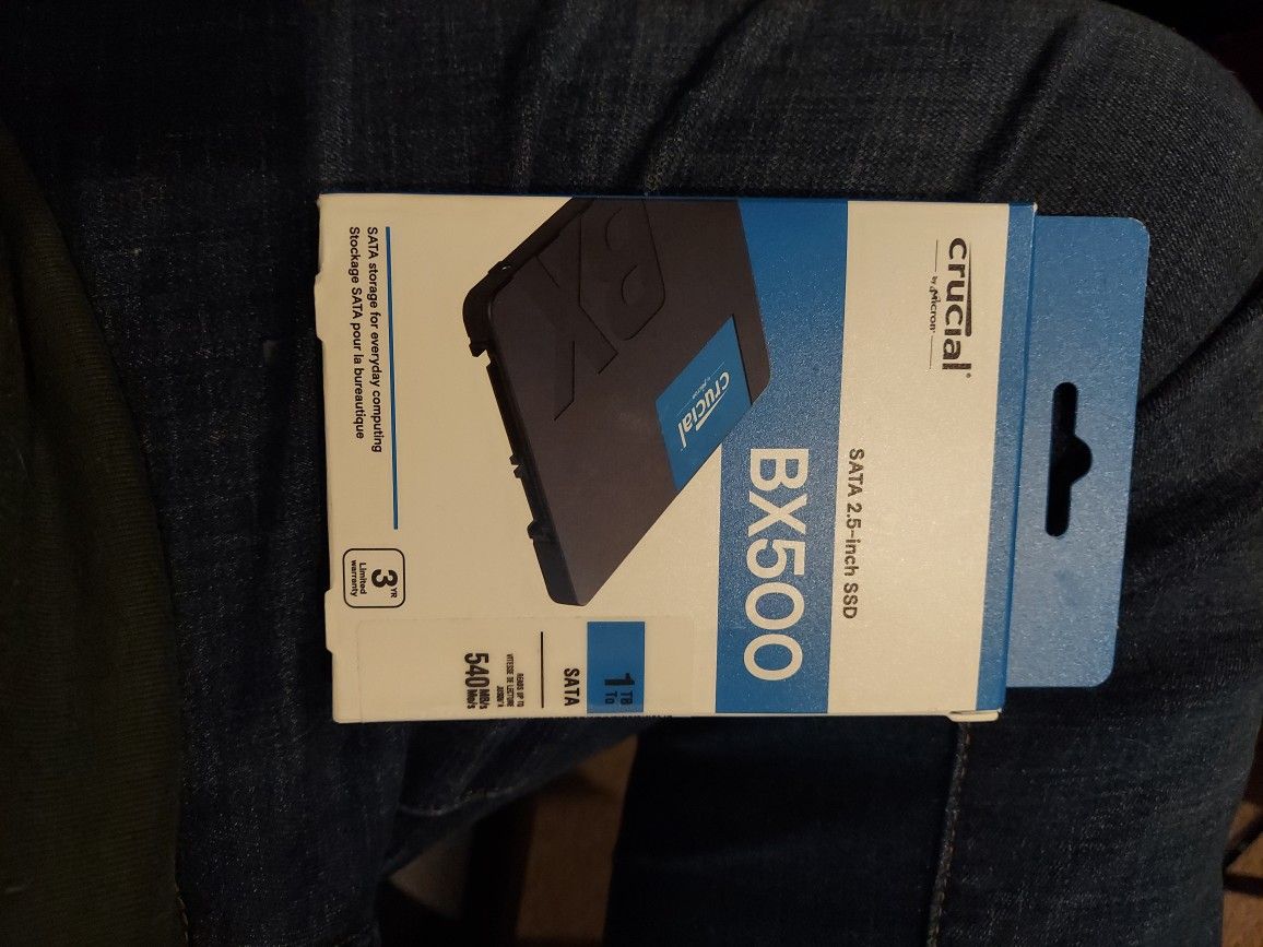 Crucial 1tb Ssd Sealed In Box, Never Used.