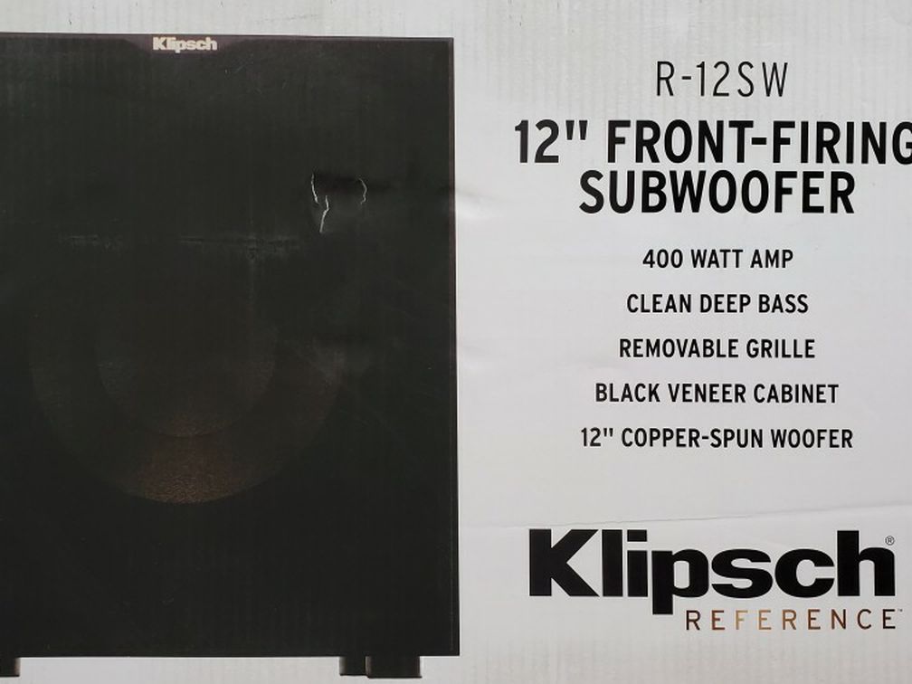 Klipsch Reference Series R-12SW Subwoofer - 12" - 400W - Black