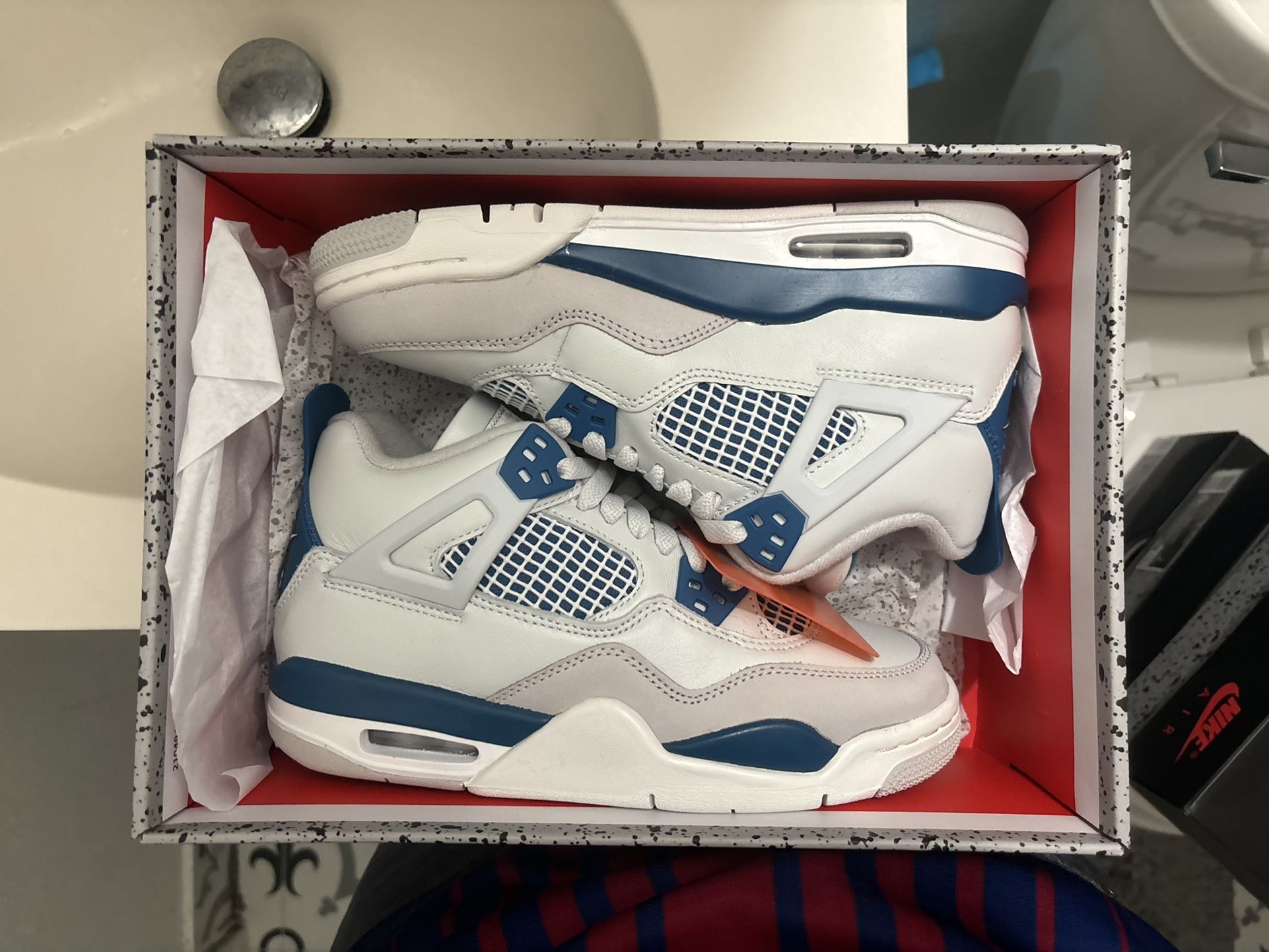 Ds Air Jordan Military Blue 4s Size 4.5y