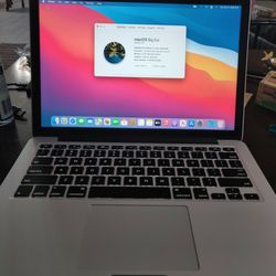 Macbook Pro 13" Retina Mid 2014 Intel Core i5 2.6Ghz, 8gb Ram, 256gb Flash SSD, macOS Big Sur. $90 worth Microsoft Office Package Installed.  Comes wi