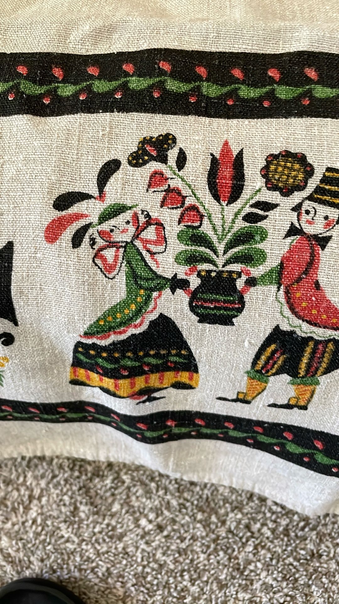 Vintage Linen Table Cloth