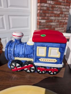 Vintage choo choo train cookie jar