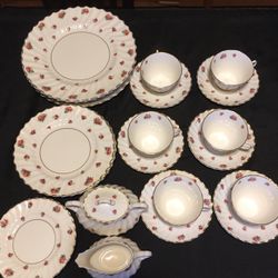 Rosebud China Set By Royal Doulton