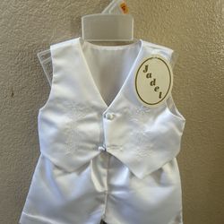 Trajecito De Bautizo Para Nino De 3 a 6 Meses