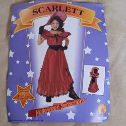Girls Rubies Scarlett O'Hara Halloween Costume Medium 8-10 Dress Up Play