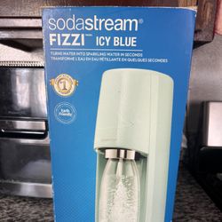 SodaStream Fizzi Sparkling Water Icy Blue with 1L Carbonating Bottle & CO2