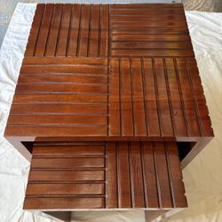  2 Solid Wood Nesting Tables
