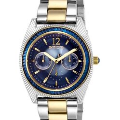 Invicta Two tone Watch With Sapphire Blue face “indigo” 🌟 Rare 