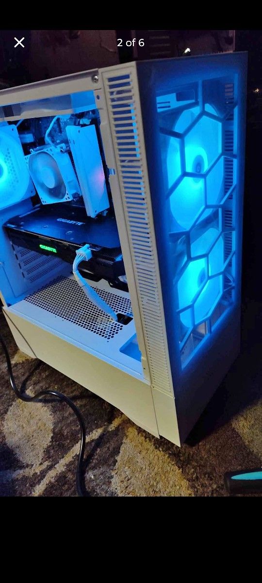 White Gaming PCs Plays Fortnite , COD , FiveM , GTA , Roblox , Twitch , Live Stream , Music Studio