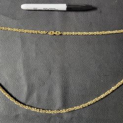 Givenchy 36" Byzantine Gold Plated Necklace 