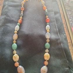 Vintage Multi Colored Gem Stone Necklace $60 o.b.o.