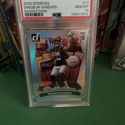 Shedeur Sanders Rookie Donrus Downtown Psa 10
