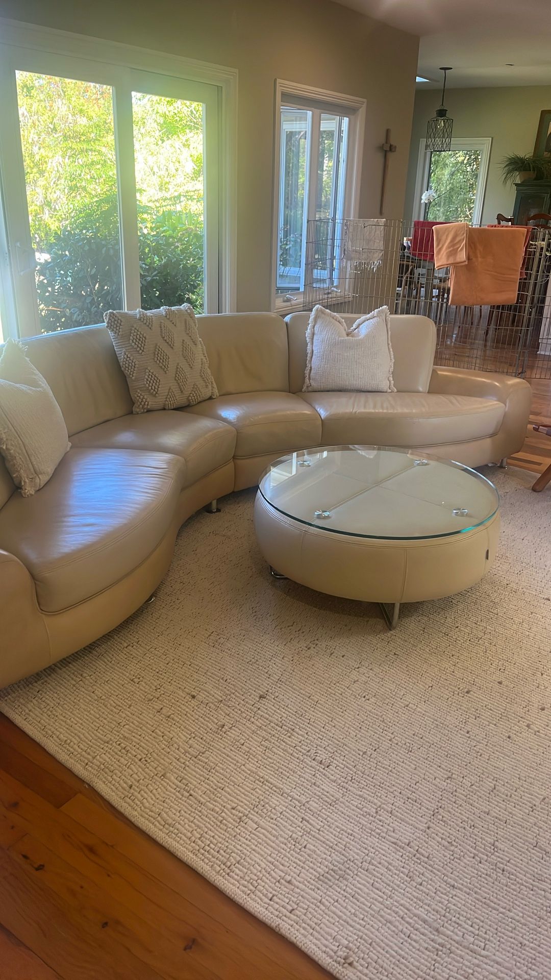 Leather Couch Coffee Table Set
