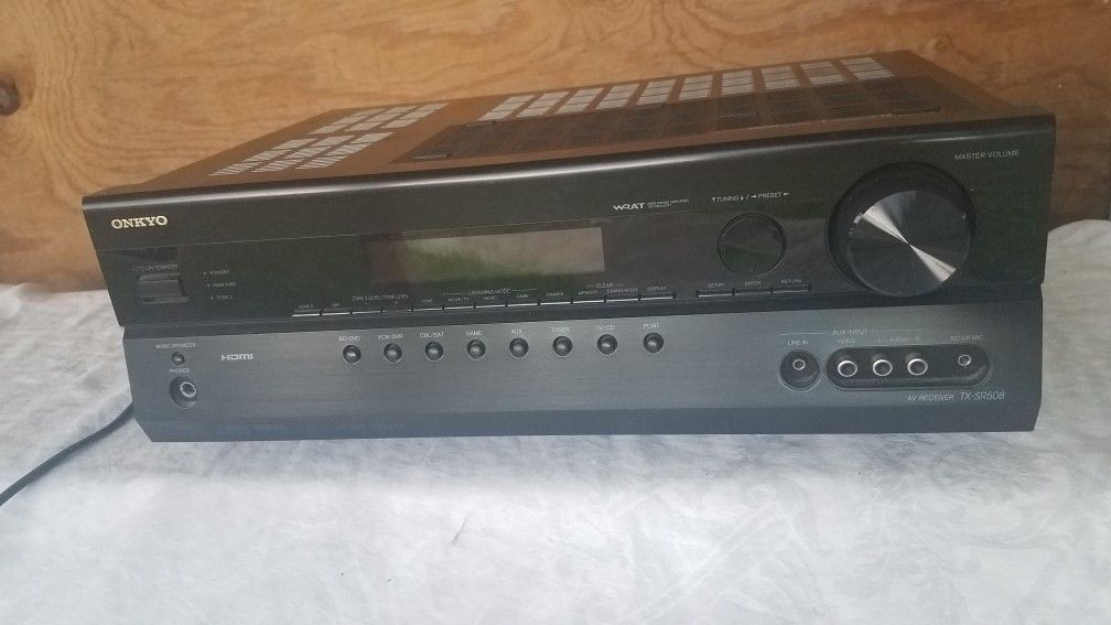 Onkyo Powered Amplifier/Receiver tx-sr508 specs