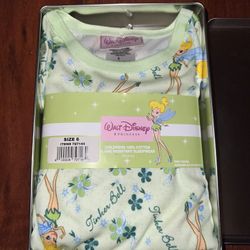 Walt Disney Princess Tinker Bell Sleepwear Size 6 And Princess Purple Long Sleeve Shirt By Xhilaration