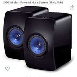 KEF LS50 Wireless II 2-Way Powered Speaker System Pair - Titanium Grey