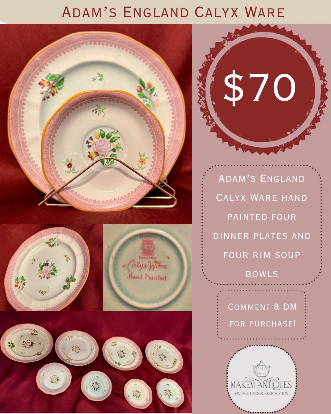 Adam’s England Calyx Ware