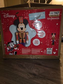 Disney 5 FT LED Holiday Mickey Mouse Nutcracker - Brand New In Box OBO