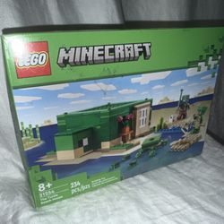 LEGO Minecraft The Turtle Beach House (set number 21254).  