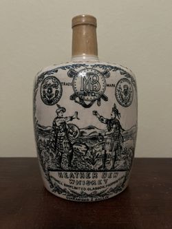 Antique Mitchell Bros THE GREYBEARD 1/4 Gallon Whiskey Jug Port Dundas Pottery Scotland