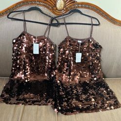 Two Stunning brand new formal sequin dresses