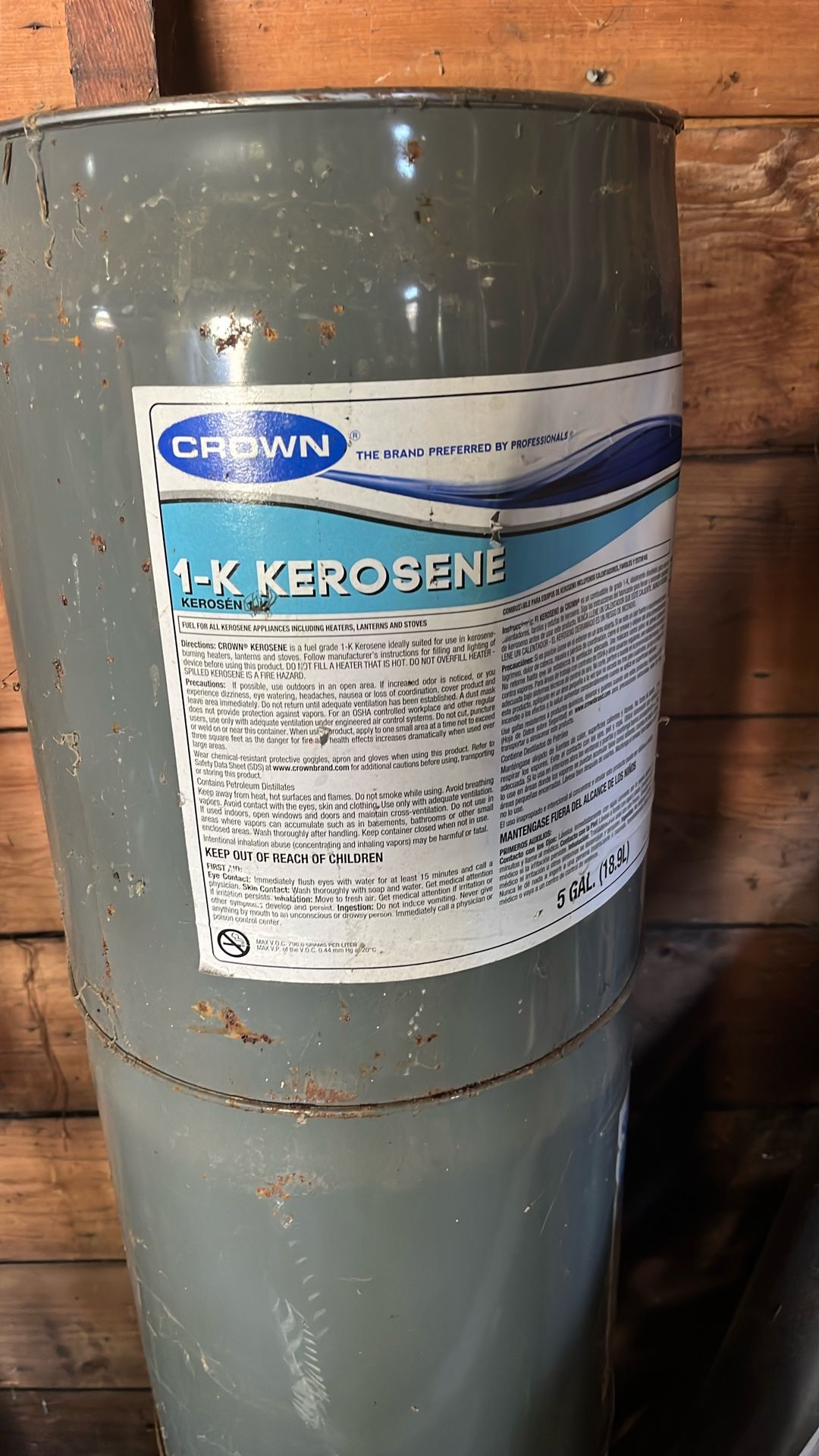 Kerosine - 4 Cans - 5 Gallons Each