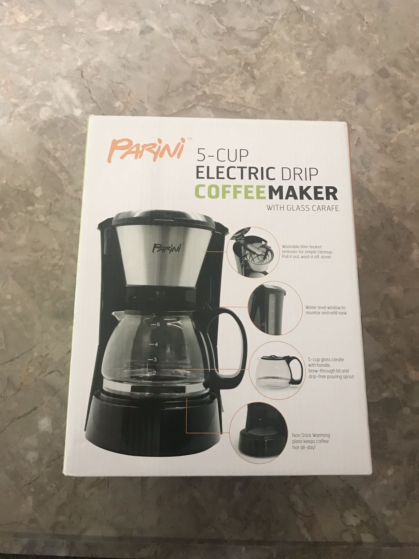 Mr. Coffee 5 Cup Programmable Black & Stainless Steel Drip Coffee Maker for  Sale in Atlanta, GA - OfferUp