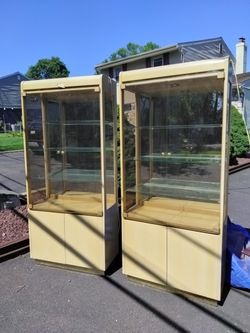 Hutch Display Cabinets With Drawer
