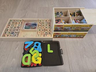 Melissa & Doug Puzzle, Stamp Set, Alphabet Magnetics